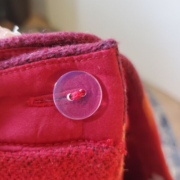 Ann Taylor LOFT Pink Red Orange Brown Striped Wrap Skirt Sz 6 Southwest Mod - Picture 9 of 9